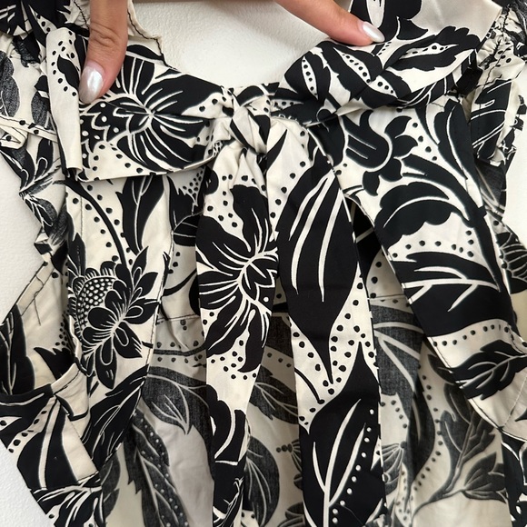 Hawaiian Print Bow Tie Open Back Dress - Picture 3 of 4